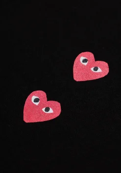 COMME DES GARCONS MULTI RED HEART LONGSLEEVE T-SHIRT