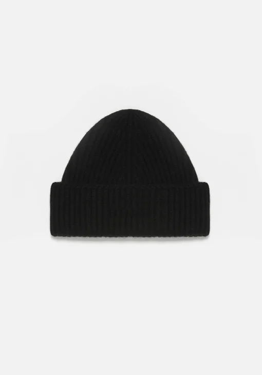 MKI CASHMERE RIBBED BEANIE