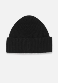 MKI CASHMERE RIBBED BEANIE
