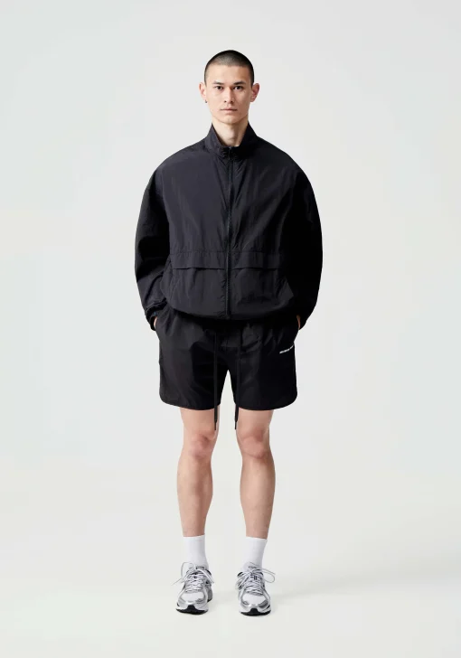 MKI CRINKLE NYLON TRACK JACKET