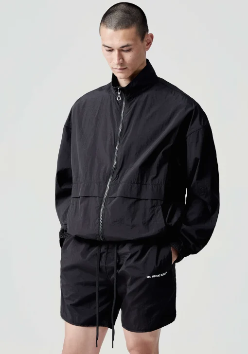 MKI CRINKLE NYLON TRACK JACKET