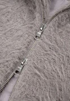 MKI FAUX ALPACA TRACK JACKET