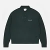 MKI LIGHTWEIGHT MOHAIR KNIT POLO LONGSLEEVE