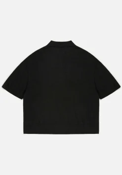 MKI LIGHTWEIGHT MOHAIR KNIT POLO SHIRT