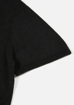 MKI LIGHTWEIGHT MOHAIR KNIT POLO SHIRT