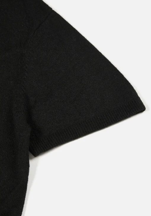 MKI LIGHTWEIGHT MOHAIR KNIT POLO SHIRT