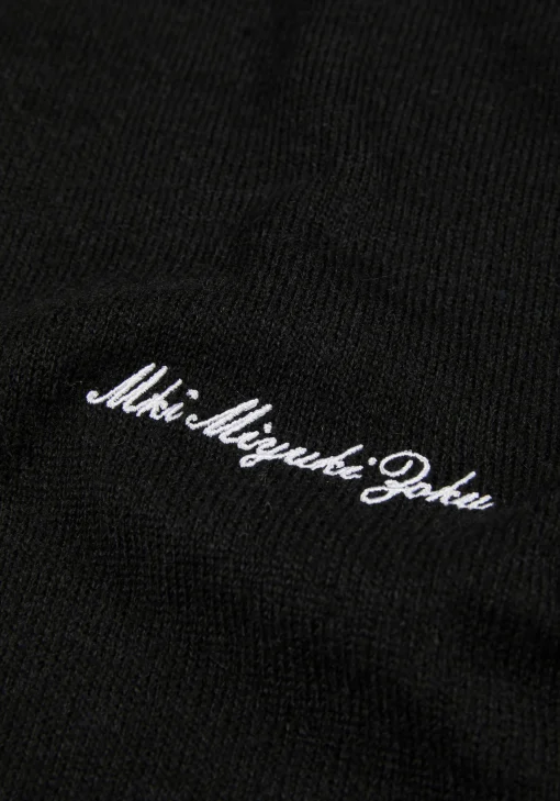 MKI LIGHTWEIGHT MOHAIR KNIT POLO SHIRT