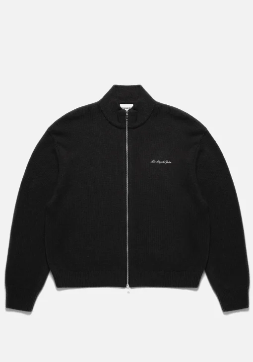 MKI MOHAIR BLEND KNIT TRACK JACKET