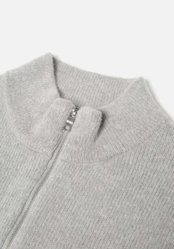 MKI MOHAIR BLEND KNIT TRACK JACKET