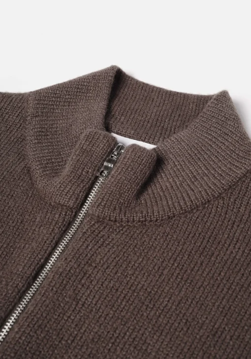 MKI MOHAIR BLEND KNIT TRACK JACKET