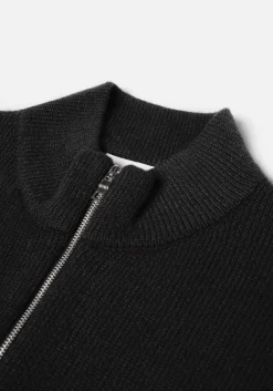 MKI MOHAIR BLEND KNIT TRACK JACKET