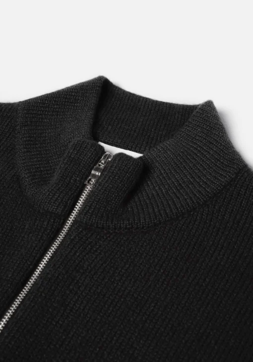 MKI MOHAIR BLEND KNIT TRACK JACKET