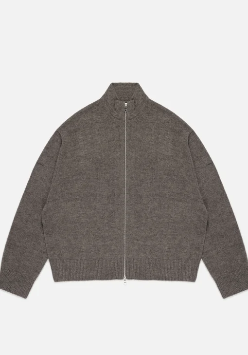 MKI MOHAIR BLEND KNIT TRACK JACKET