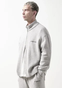 MKI MOHAIR BLEND KNIT TRACK JACKET