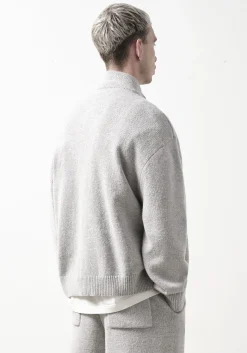 MKI MOHAIR BLEND KNIT TRACK JACKET