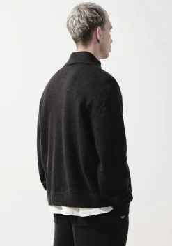 MKI MOHAIR BLEND KNIT TRACK JACKET