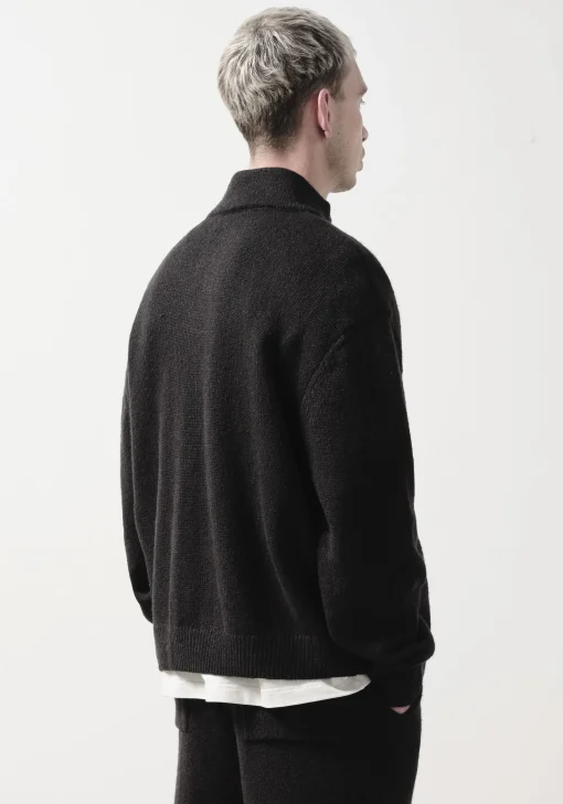 MKI MOHAIR BLEND KNIT TRACK JACKET
