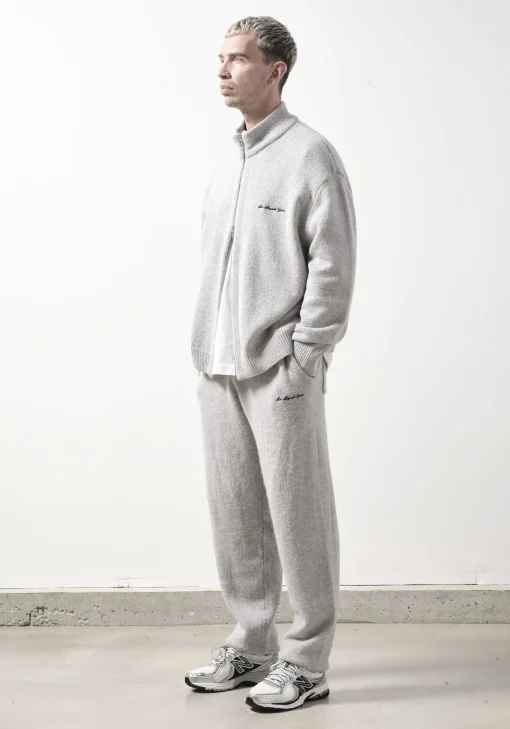 MKI MOHAIR BLEND KNIT TRACK JACKET