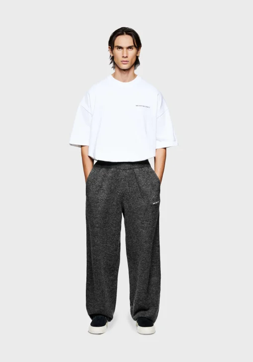 MKI MOHAIR BLEND KNIT WIDE LEG JOGGERS
