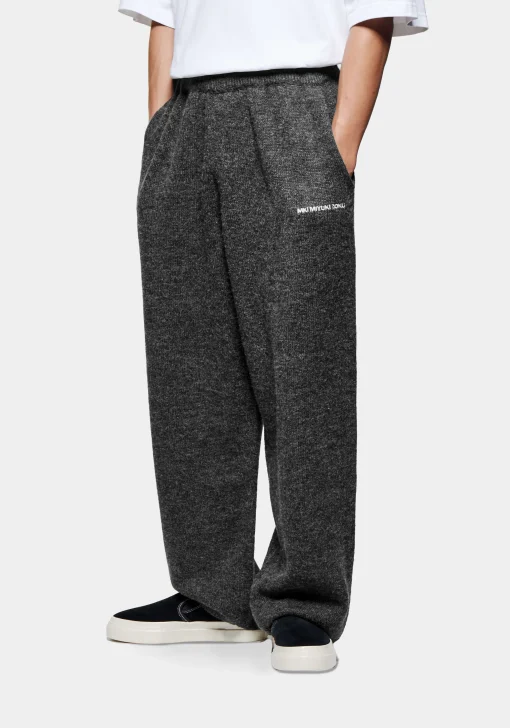 MKI MOHAIR BLEND KNIT WIDE LEG JOGGERS