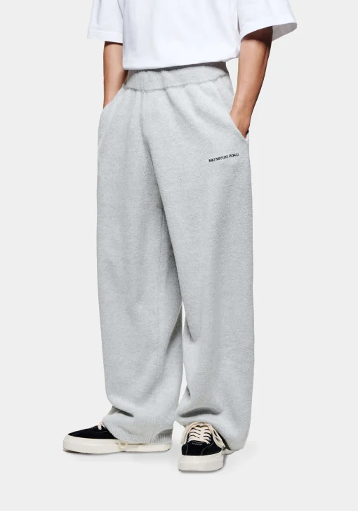 MKI MOHAIR BLEND KNIT WIDE LEG JOGGERS