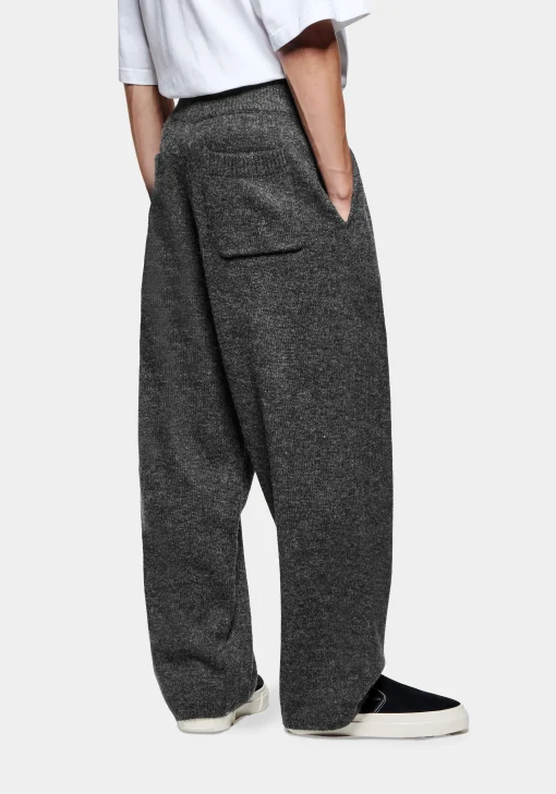 MKI MOHAIR BLEND KNIT WIDE LEG JOGGERS
