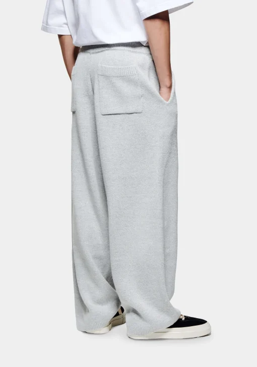 MKI MOHAIR BLEND KNIT WIDE LEG JOGGERS